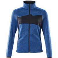 Strickpullover ACCELERATE mit Reißverschluss Azurblau/Schwarzblau 18155-951-91010, Größe M Bild 2