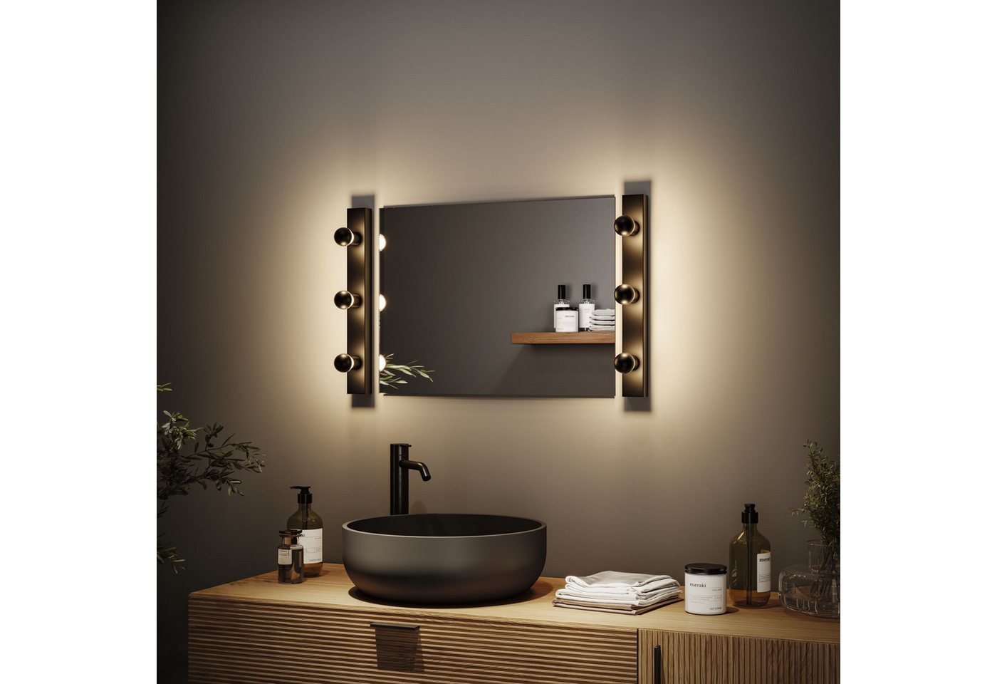 Paulmann LED-Leuchtmittel LED Tropfen Kopfspiegel 250lm E14 2700K 2,5W 230V schwarz matt, E14, 1 St., Warmweiß Bild 3