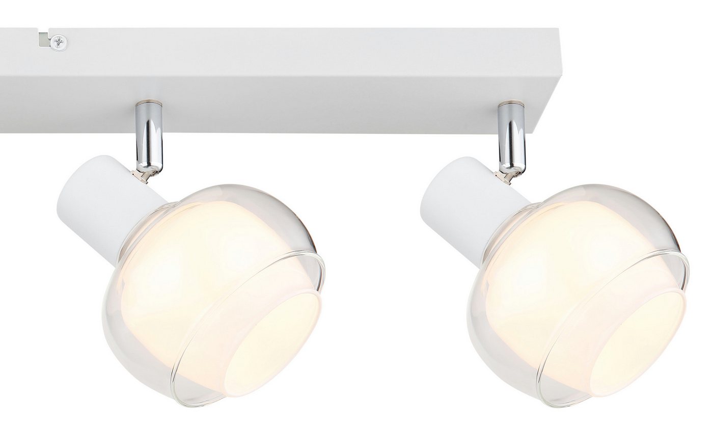 GLOBO LIGHTING Deckenstrahler TOKKI, ohne Leuchtmittel, Deckenspot/weiß/Glas klar/Glas opal/Flur/Wohnzimmer Bild 4