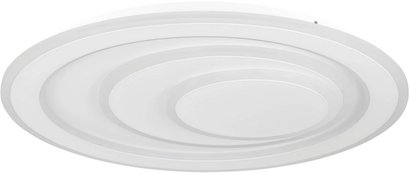 EGLO Deckenleuchte Palagiano 1 Deckenlampe, Flurlampe aus Metall und Kunststoff, Lampe, LED fest integriert, Neutralweiß, Wand-/Deckenleuchte - H5 x Ø48 cm - weiß - 21W inkl. Bild 3