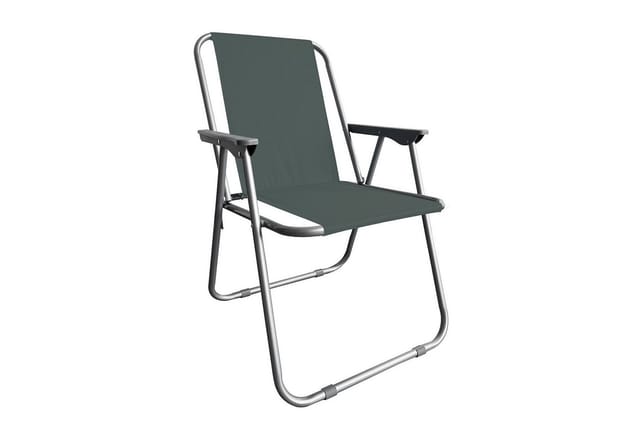 Mojawo Outdoorstuhl Campingsessel CampingstuhlKlappstuhl Camping Metall B52xT44xH75cm Dunkelgrau