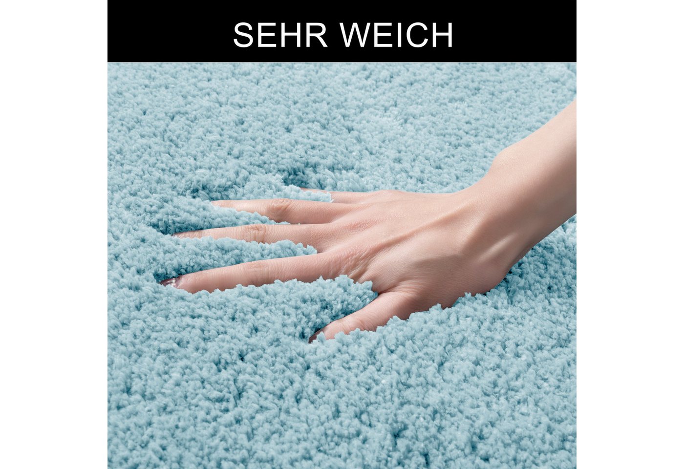 OTTO home Badematte Sanremo, Standard & Premium, rutschhemmend beschichtet, schnell trocknend, fußbodenheizungsgeeignet, Polyester, rund, Badteppich, unifarben, rechteckig, rund & als 3-tlg. Set erhältlich