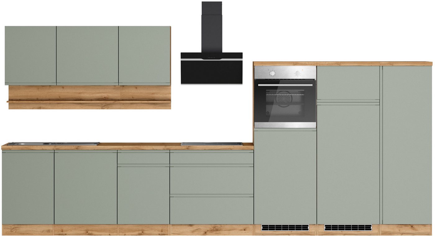 KOCHSTATION Küchenzeile KS-Virginia,neu in verbesserter Ausführung, Breite 410 cm, Softclose, wahlweise mit E-Geräten und Induktion Bild 5