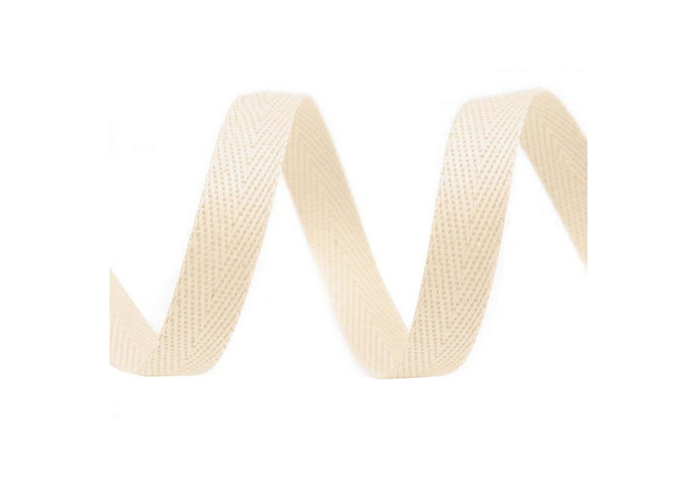 maDDma Webband 1m Köperband 10mm große Farbwahl Einfass- Nahtband Baumwollband, creme