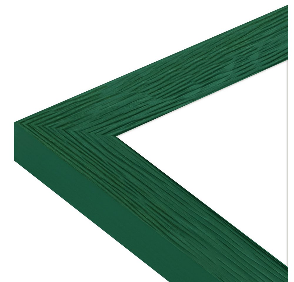 WANDStyle Bilderrahmen H300, Dunkelgrüner Bilderrahmen 50x50 Holz, Moderner Fotorahmen 50x50 cm Bild 5