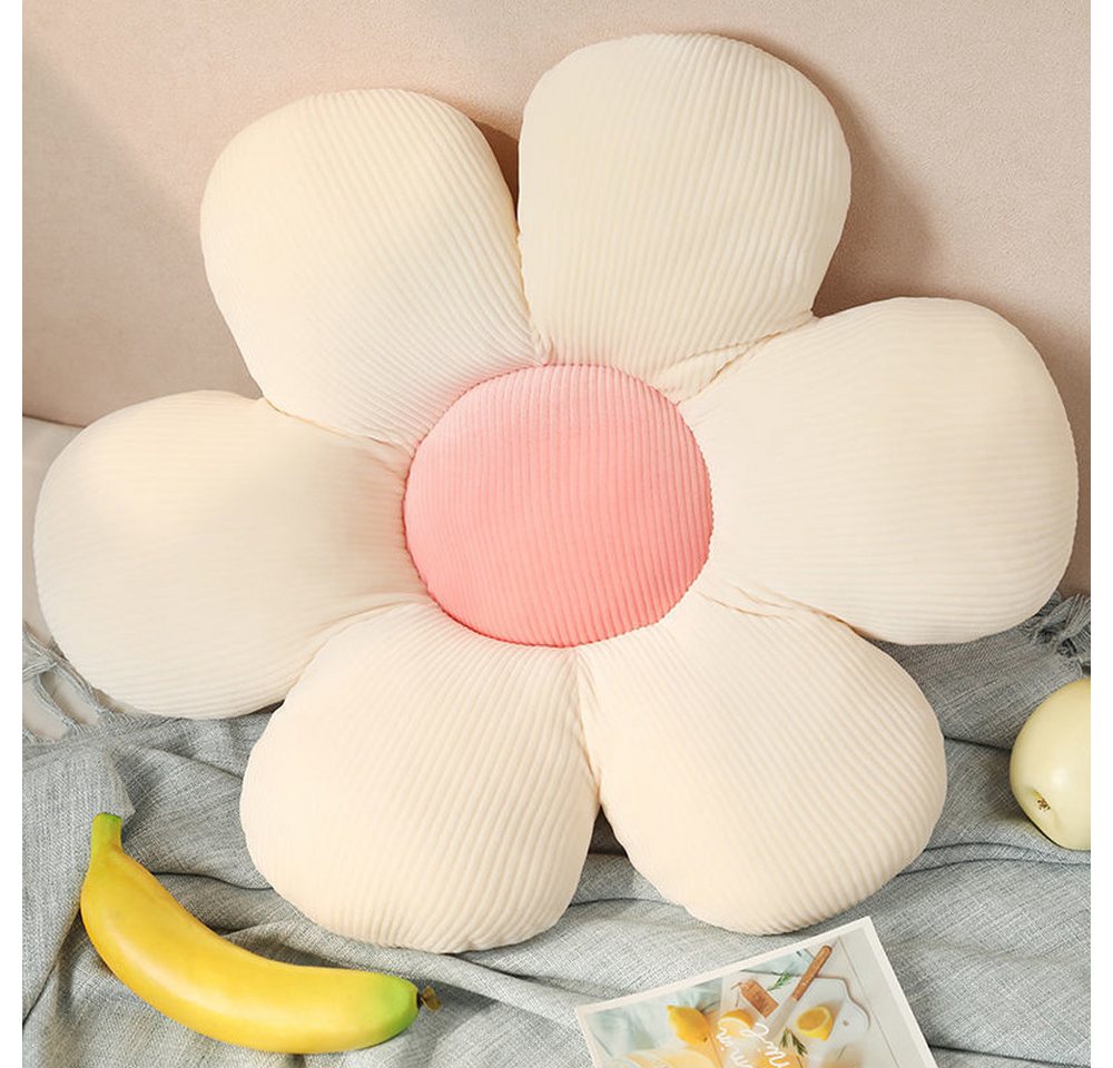 AFKSMILE Sitzkissen Blumenbodenkissen Sitzkissen, Blumenboden Kissen Tatami Blumenförmiges, Weiches Blütenblattkissen, Kissen Blumenform für Schlafzimmer Sofa Bild 4
