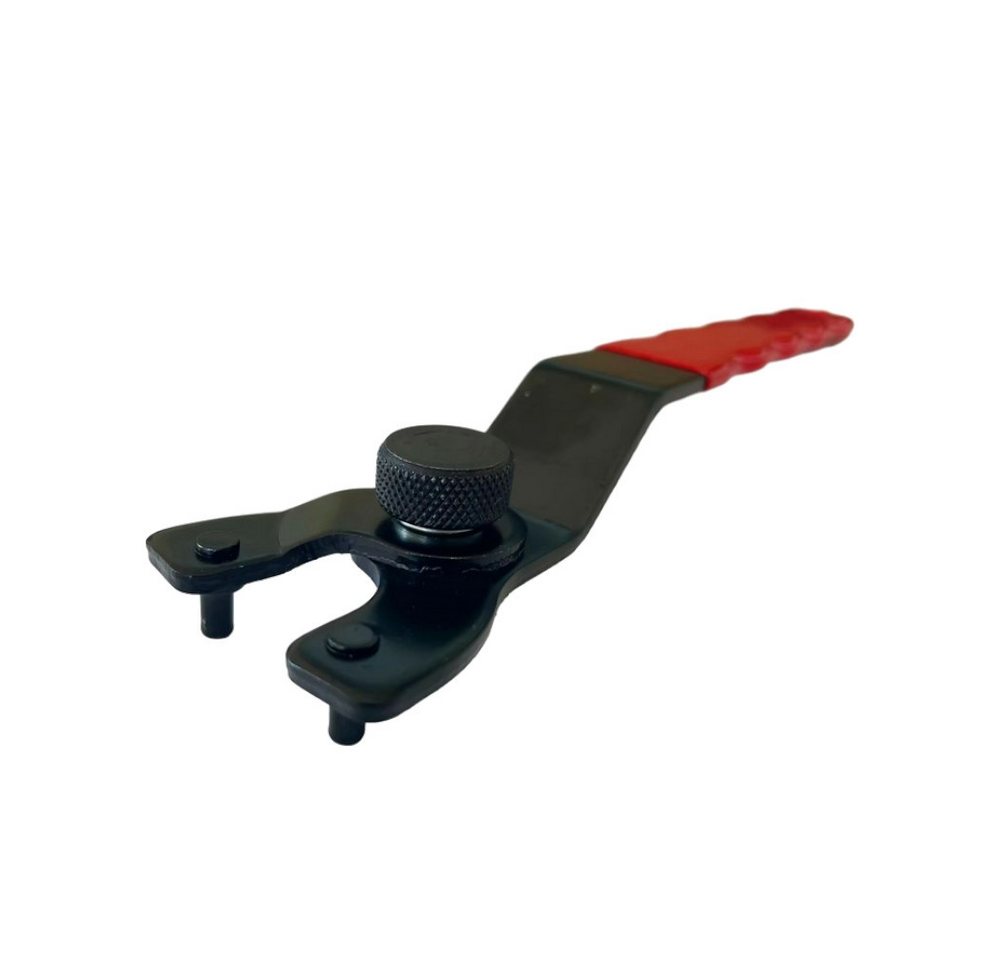 Trade-Shop Zweilochschlüssel Stirnlochschlüssel 2x verstellbar 10mm - 40mm für Flex Winkelschleifer (2 St), Länge: ca. 190mm / mit rutschfestem, gummiertem Griff