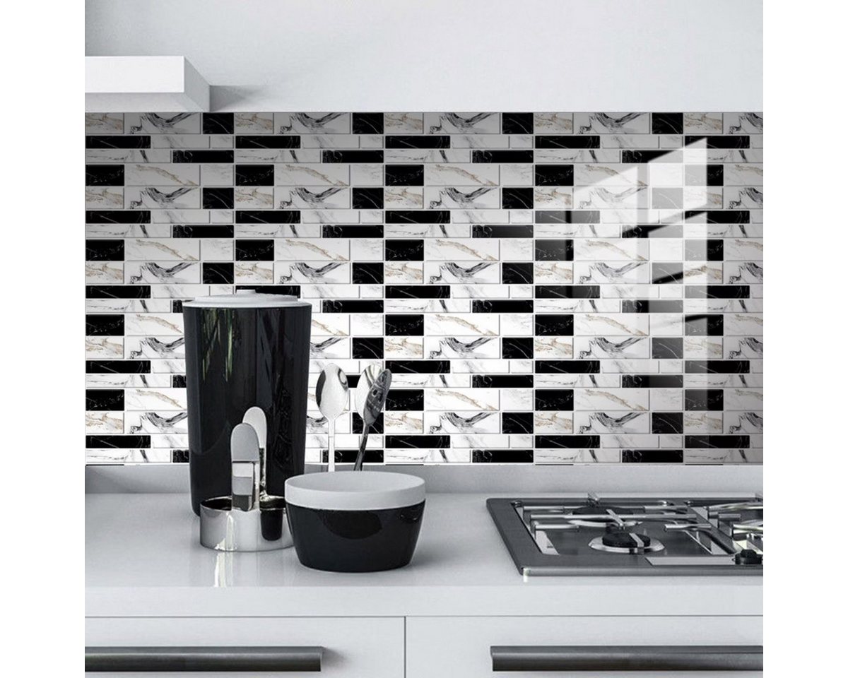 COFI 1453 Fliesenaufkleber Küchenrückwand 24er Set Selbstklebend 20 × 10 cm (24 St) Bild 2