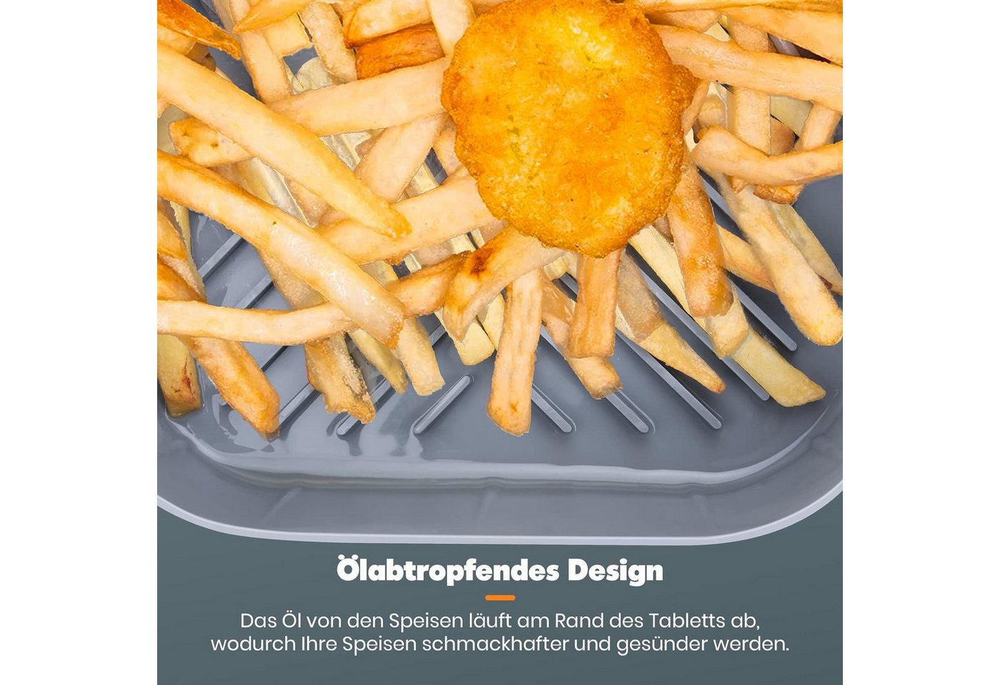 Diwzbyn Silikonform Wiederverwendbar Silikonform Für Heißluftfritteuse Bild 4