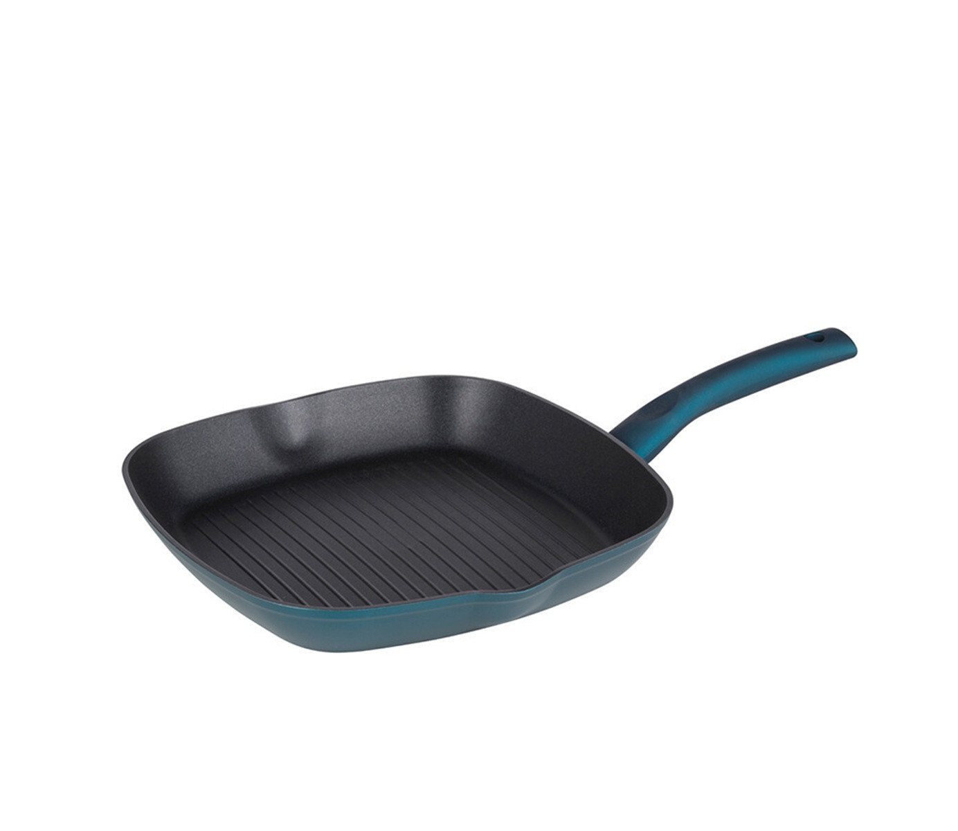 Michelino Grillpfanne Nora Pfanne - 24 x 24 cm, Viereckig, Antihaft, für alle Herdarten, Aluminium (1-tlg), Induktionsgeeignet, 24 x 24 cm