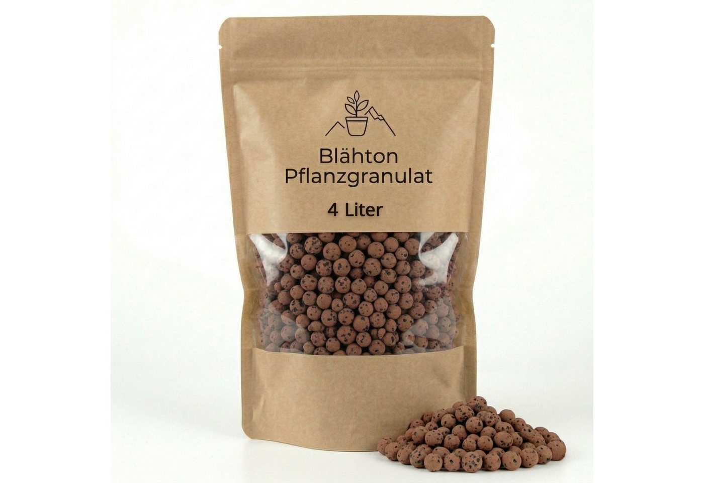 matches21 HOME & HOBBY Blähton Farbiges Blähton Pflanzgranulat für Zimmer-Pflanzen 4 Liter braun braun, mit Farbige Tonkugeln als Hydrogranulat, (1-St), Mineralisches Indoor Hydrokultur Ton-Granulat Pflanzsubstrat Bild 2