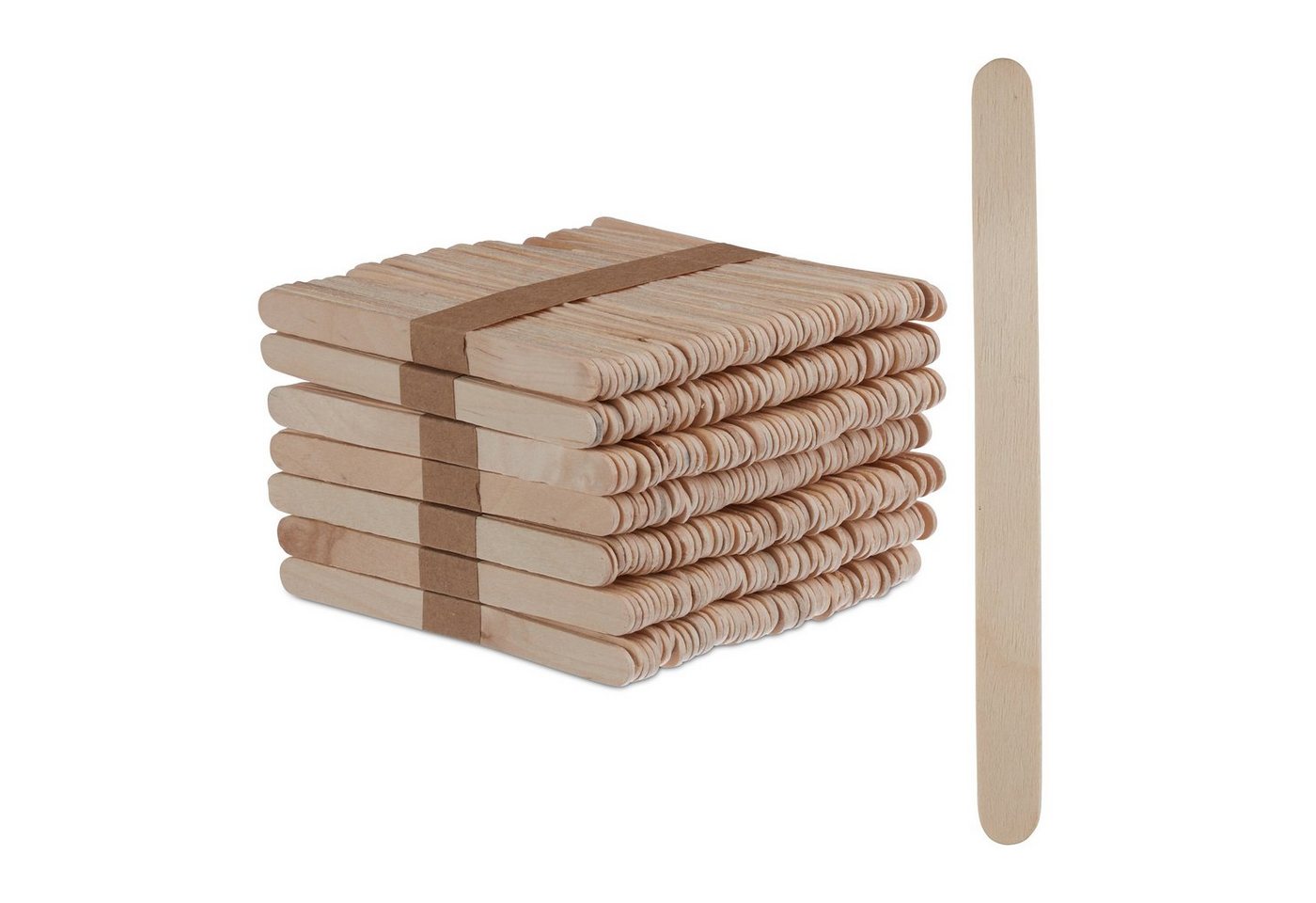 relaxdays Rührstab 5000 x Eisstiele aus Holz, L: 11.5 cm Bild 2
