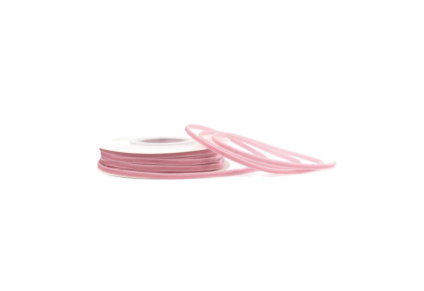 Creativery Samtband, Samtband 3mm x 10m Rolle Altrosa Bild 2