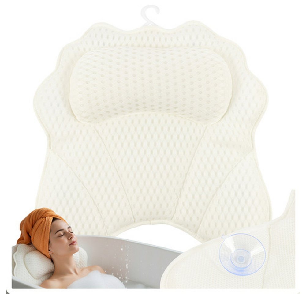 Ruhhy Badewannenkissen Entspannungs-Badekissen mit Saugnäpfen, Spar-Set, 1-tlg., Ergonomisch, Schnelltrocknendes Material mit optimaler Luftzirkulation Bild 5