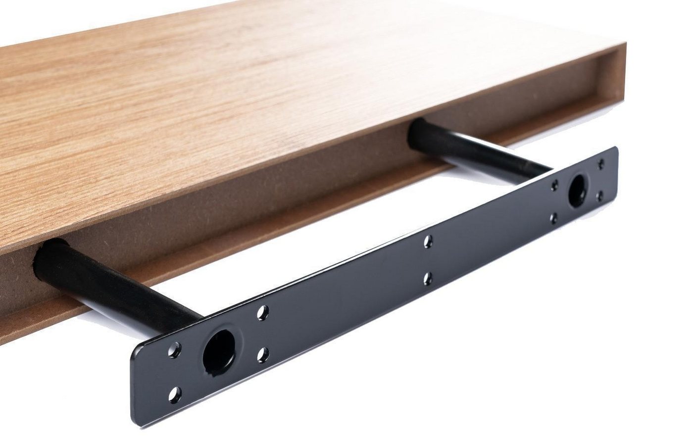 Home4You Wandboard Wandregal mit Halterung, 60cm, 2er Set, Spar-Set