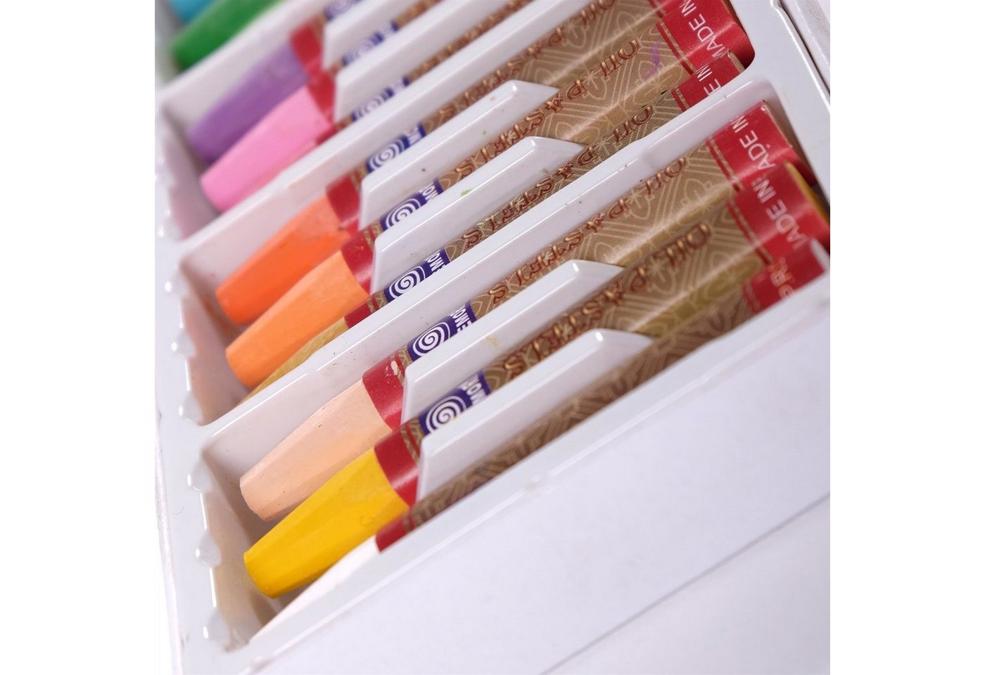 BK BILDERRAHMEN KOLMER Malkreide Öl Pastellkreide, Ø 1 cm, 7,4 cm, 18 Farben Set, Ölkreiden Bild 2