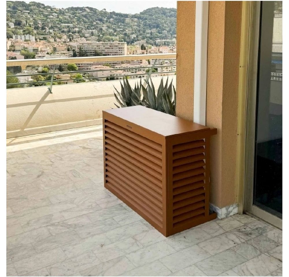 DECO Clim Wärmepumpen-Verkleidung Verkleidung ALU Lehmbraun, RAL 8003 Größe M