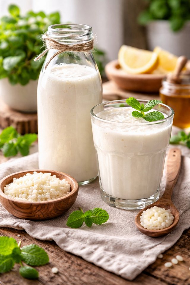 Fervehn Gemüsepflanze Milchkefir Tibetanische Kefirknollen, Fermentiertes Milchgetränk