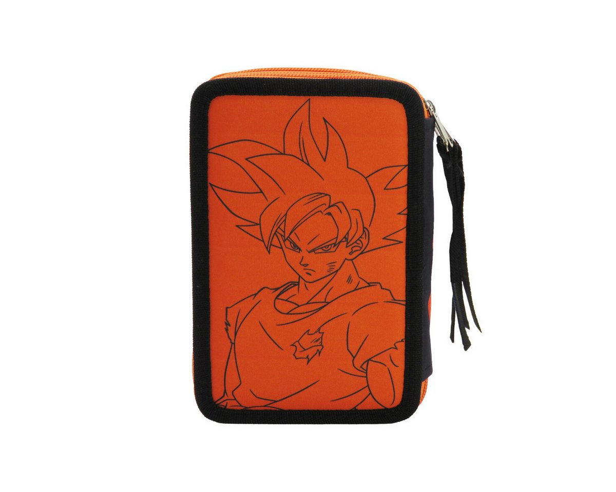 Dragon Ball Federmäppchen Schüleretui 3 Etagen mit Schulmaterial Stifte Set Schule, (Packung)