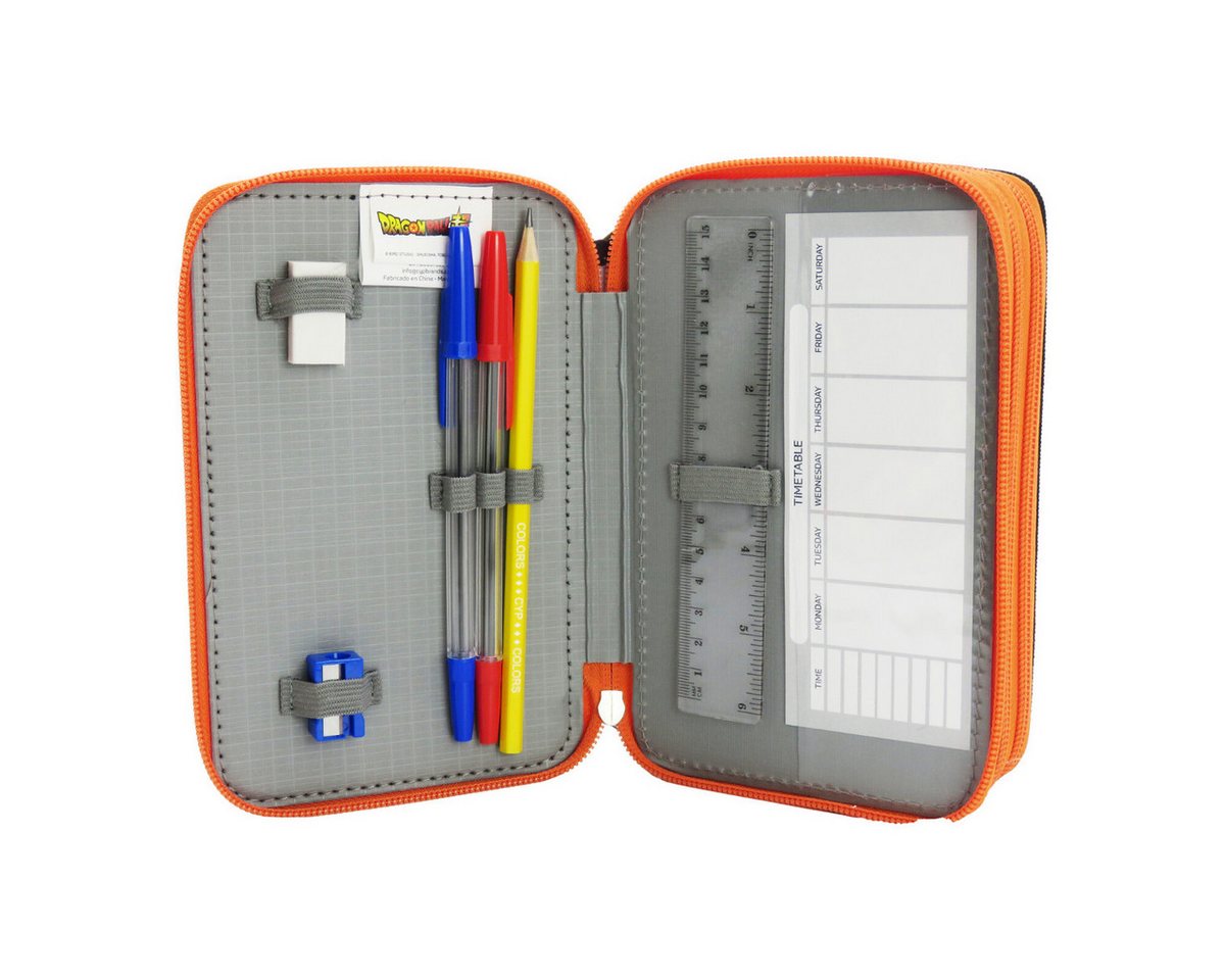 Dragon Ball Federmäppchen Schüleretui 3 Etagen mit Schulmaterial Stifte Set Schule, (Packung) Bild 5