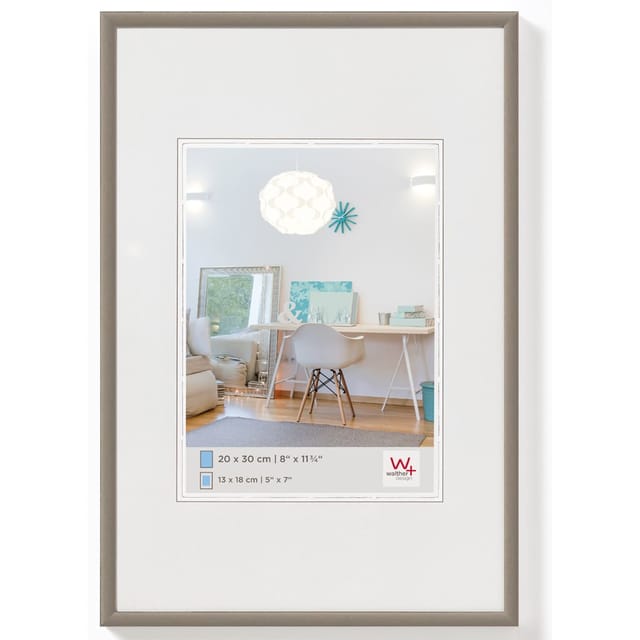 walther design New Lifestyle Kunststoff Bilderrahmen 60x90 cm Stahl KV090D