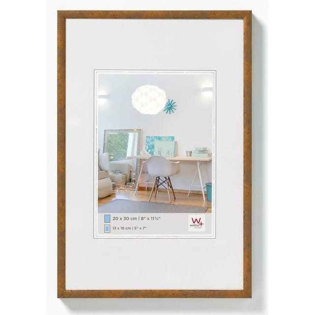 walther design New Lifestyle Kunststoff Bilderrahmen 18x24 cm Taupe KV824X