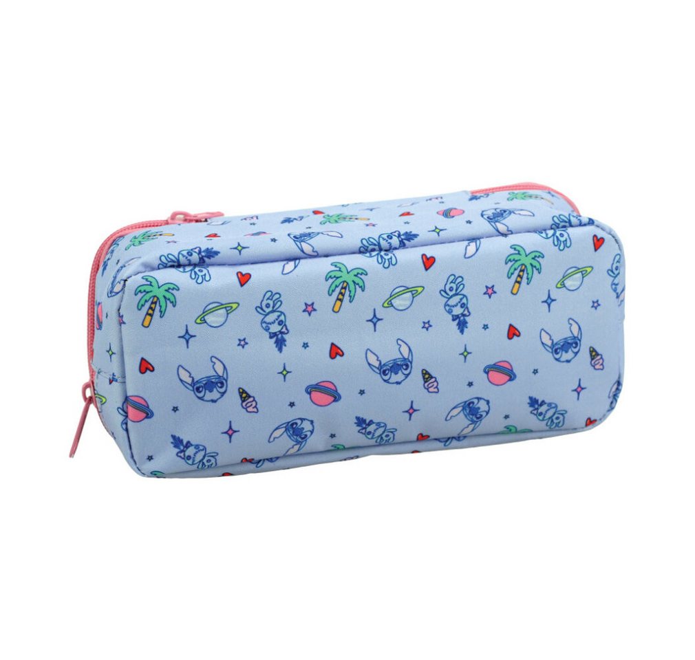 Giovas Federmäppchen Disney Lilo und Stitch Scrapbook Federmäppchen mit 2 Fächern, 26 cm