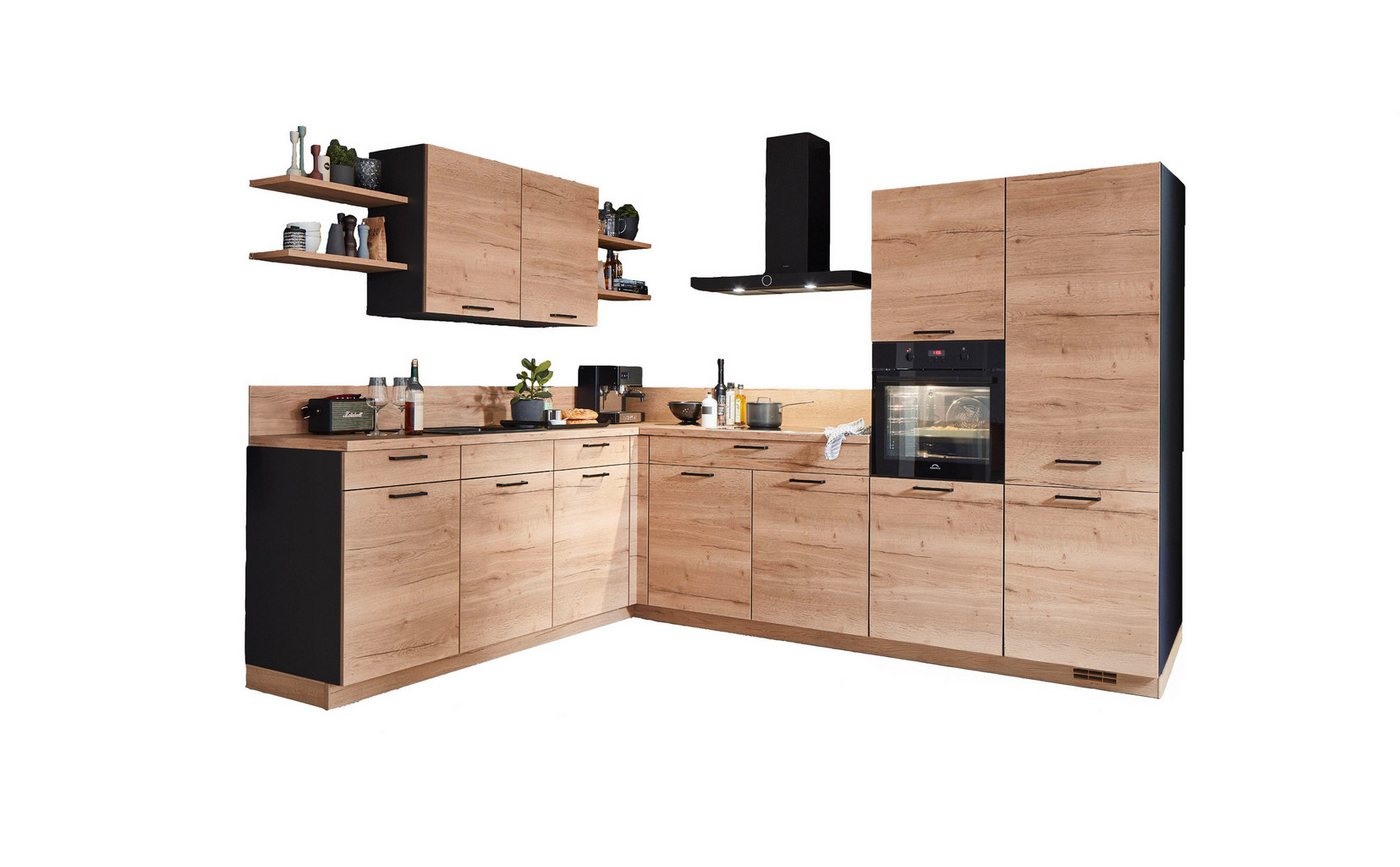 nobilia® Winkelküche Paris, individuell anpassbar, gratis Küchenplanung mit Profis, (Breite 550cm), vormontiert, wahlw. mit E-Geräten, Preis inkl.Lieferung