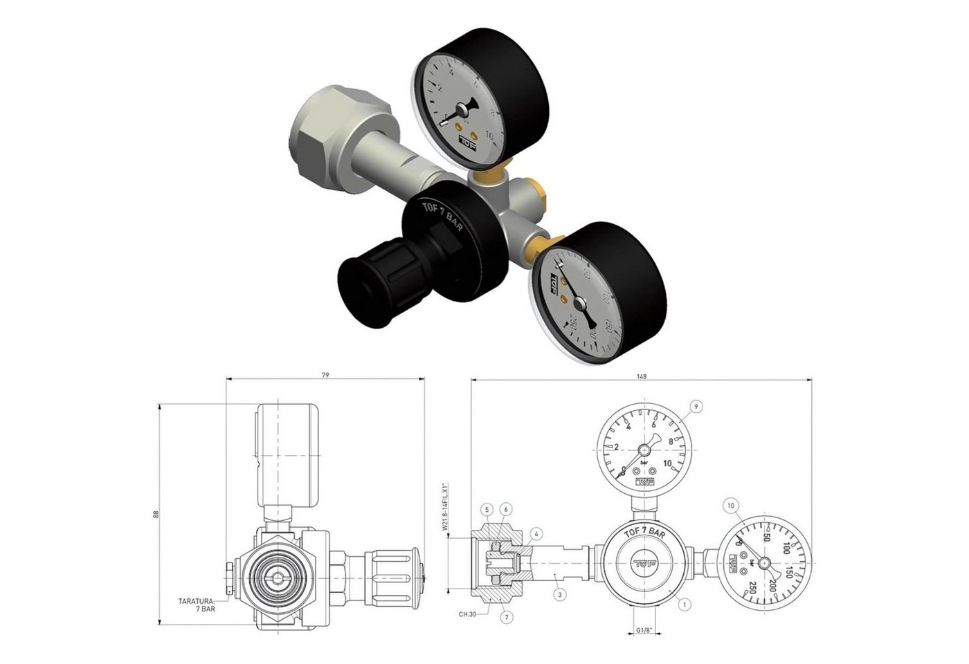 Neues Wasser Druckminderer Quooker CUBE Mehrweg Bild 3