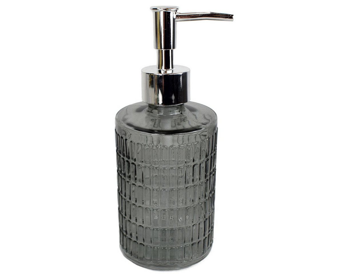 Home Line Seifenspender Pumpspender Øca. 7 cm aus Glas moderner Spender für Seifen, universell einsetzbar