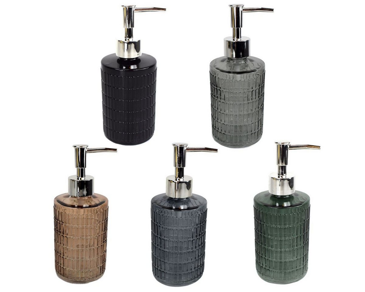 Home Line Seifenspender Pumpspender Øca. 7 cm aus Glas moderner Spender für Seifen, universell einsetzbar Bild 2