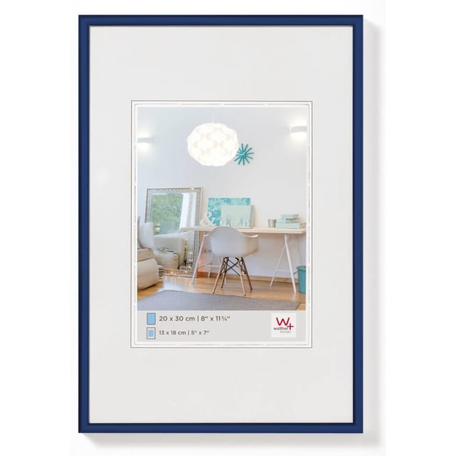 walther design New Lifestyle Kunststoff Bilderrahmen 70x100 cm Blau KV100L