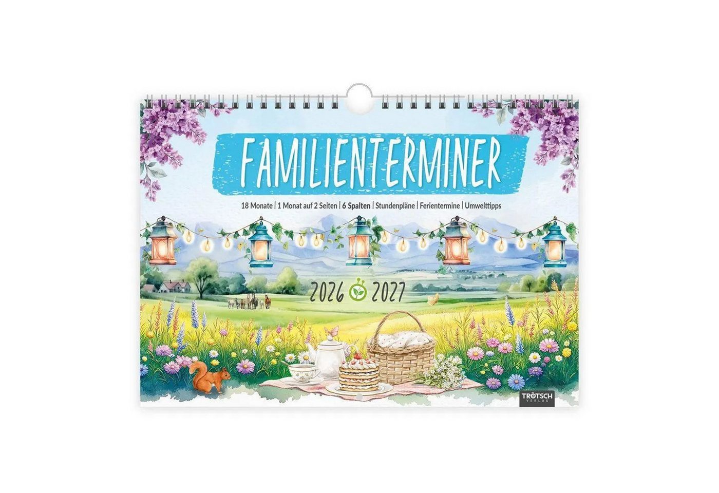Trötsch Verlag Wandkalender TRÖTSCH - Familienterminer Landgrüße für 18 Monate 2026/2027 Bild 2