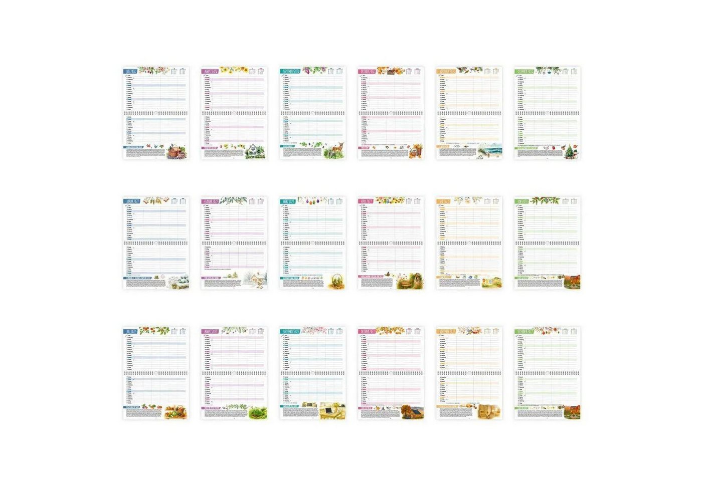 Trötsch Verlag Wandkalender TRÖTSCH - Familienterminer Landgrüße für 18 Monate 2026/2027 Bild 3
