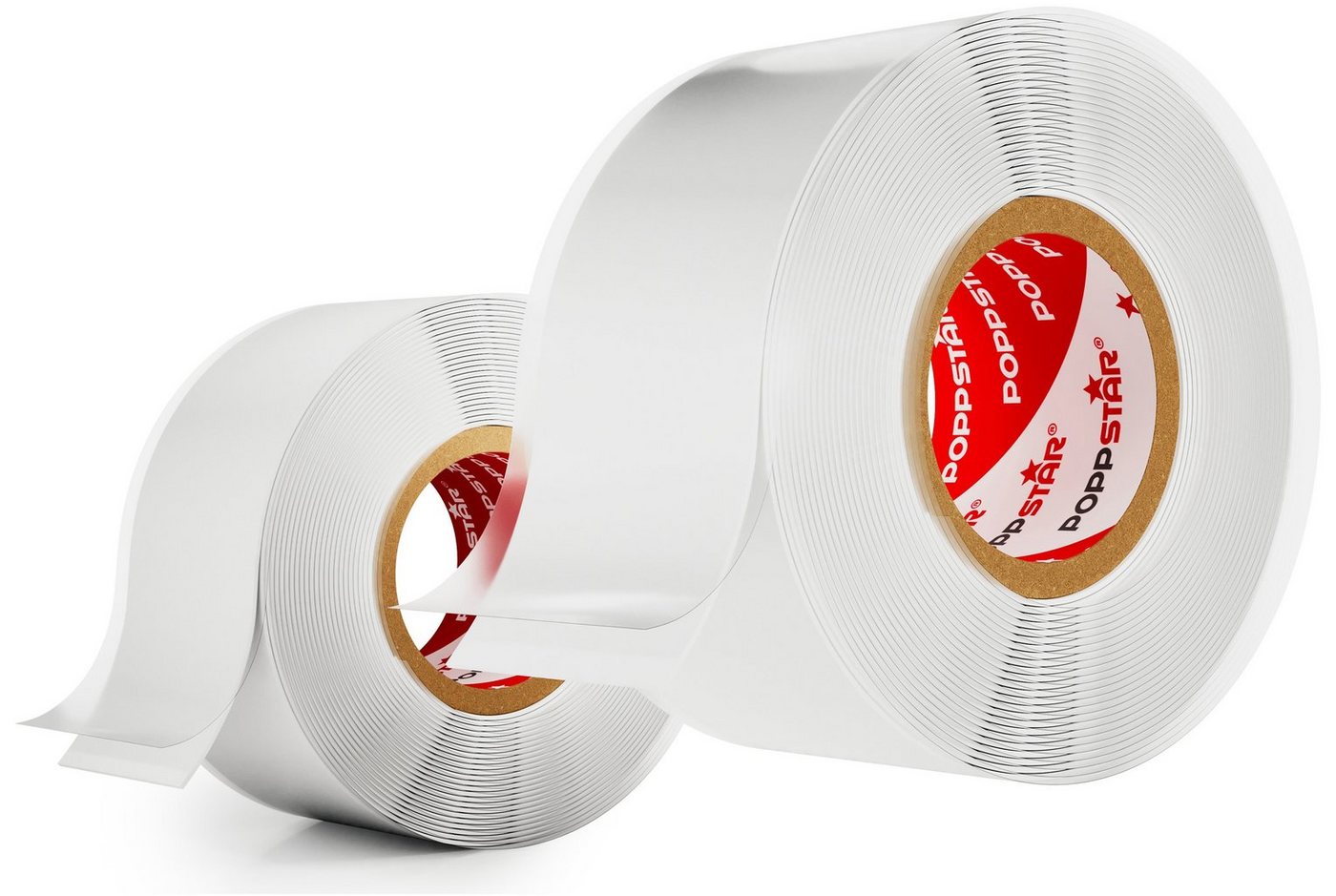 Poppstar Dichtband Silikonband selbstverschweißend zum Isolieren (Wasser, Luft, Strom) (2-St., Farbe weiß) Isolierband und Abdichtband 3m lang, 25mm breit Bild 3