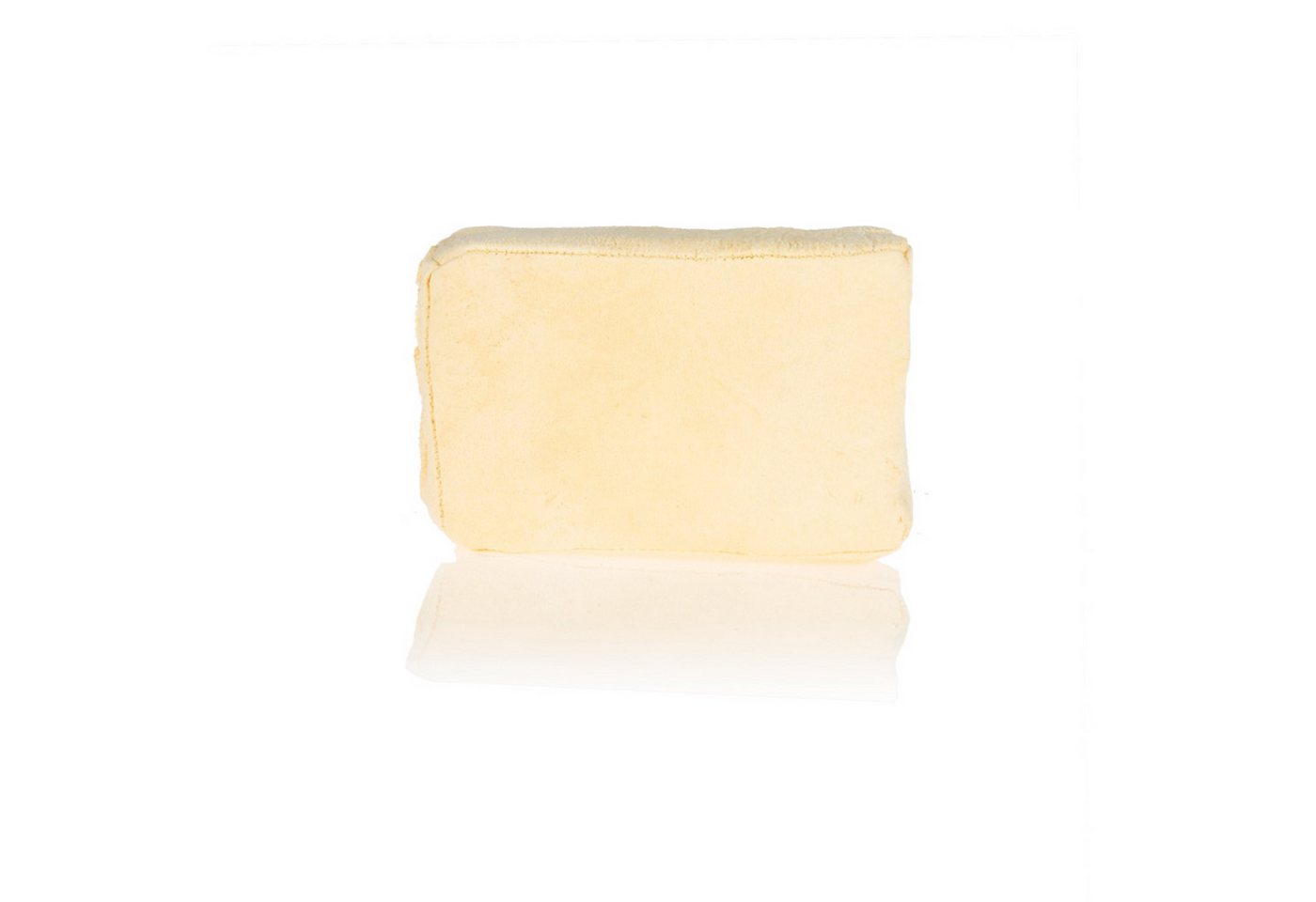 alca Reinigungsschwamm Lederschwamm Klare Scheibe, 12×8×4 cm, echtes Leder, waschbar