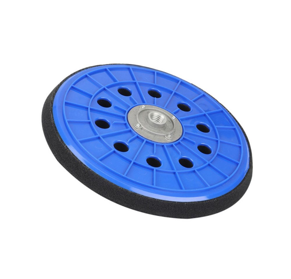 Trade-Shop Schleifteller Stützteller 2x passend für Scheppach DS 200, 210, 900, 920, 930, ø 225.00 mm, 2-St., Aufnahme: Klett / M14 Innengewinde / Anzahl der Staublöcher: 10 Bild 2