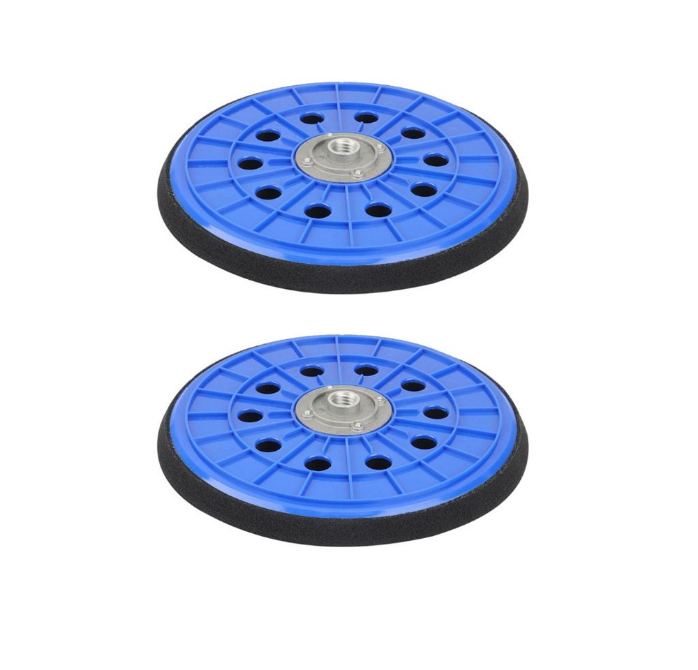 Trade-Shop Schleifteller Stützteller 2x passend für Scheppach DS 200, 210, 900, 920, 930, ø 225.00 mm, 2-St., Aufnahme: Klett / M14 Innengewinde / Anzahl der Staublöcher: 10 Bild 3