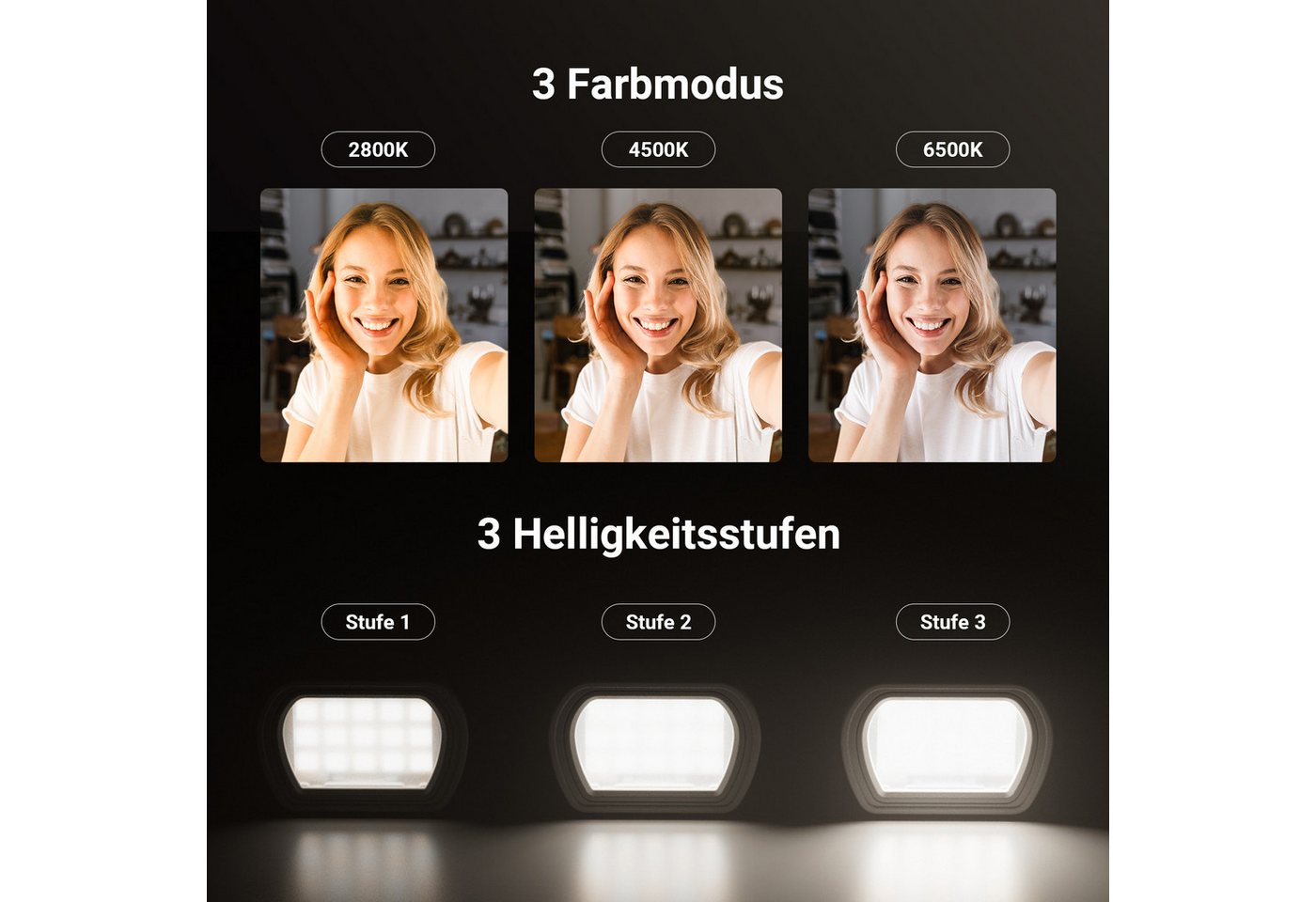Neewer Videoleuchte Videolicht Magnetisches Licht kompatibel mit DJI OSMO Pocket 3, 1,3W wiederaufladbarer Fülllicht mit verbesserten Halterungen Bild 2