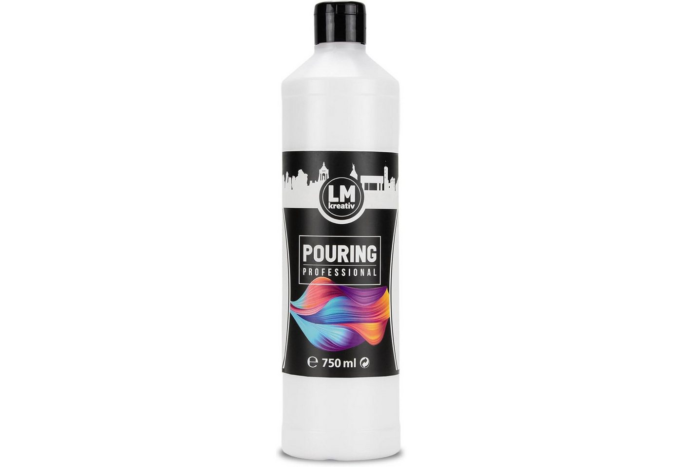 LM-Kreativ Effekt-Zusatz Pouring Medium für Acrylfarben, wasserbasiert, trocknet transparent, wasserbasiert, lösemittelfrei, transparent trocknend, wasserfest Bild 5