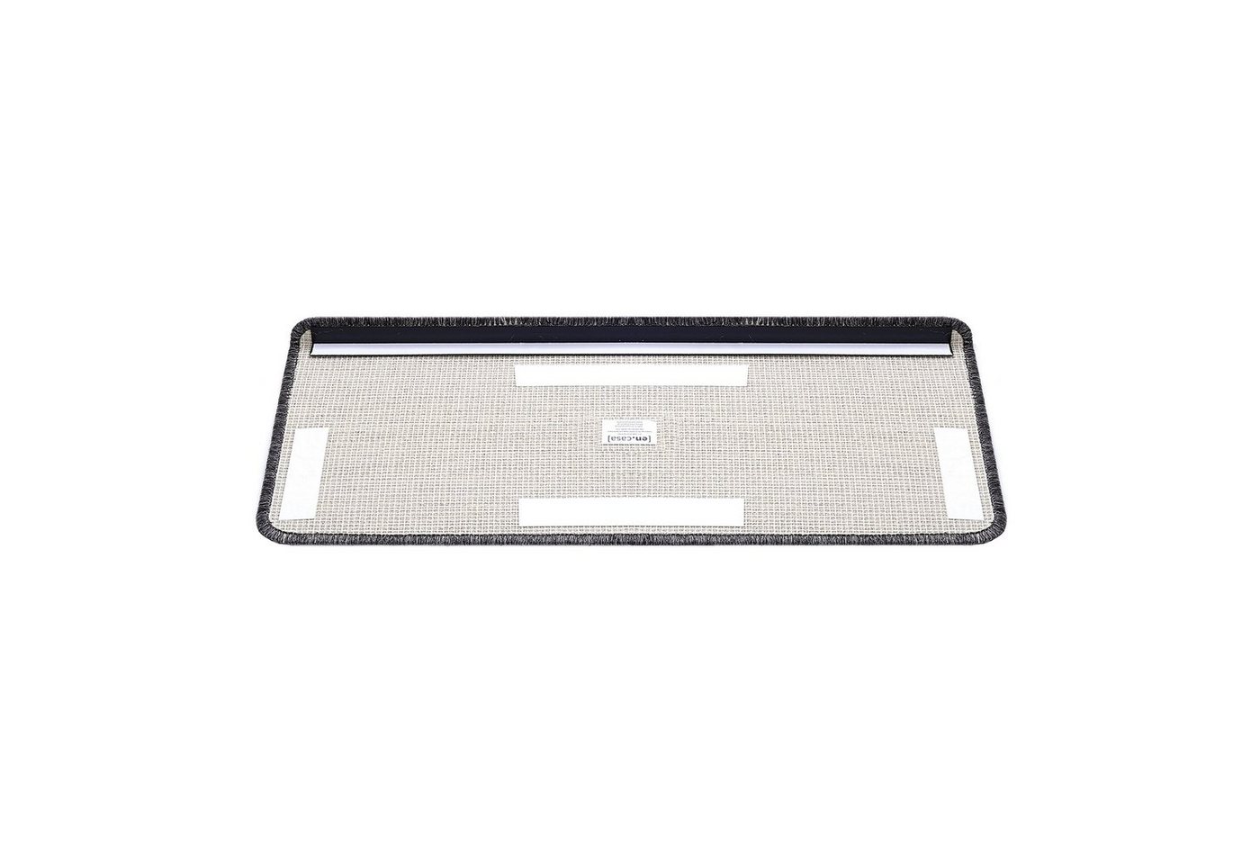 en.casa Stufenmatte, rechteckig, 15er Set Treppenmatten rechteckig 65x24cm selbstklebend Dunkelgrau Bild 5