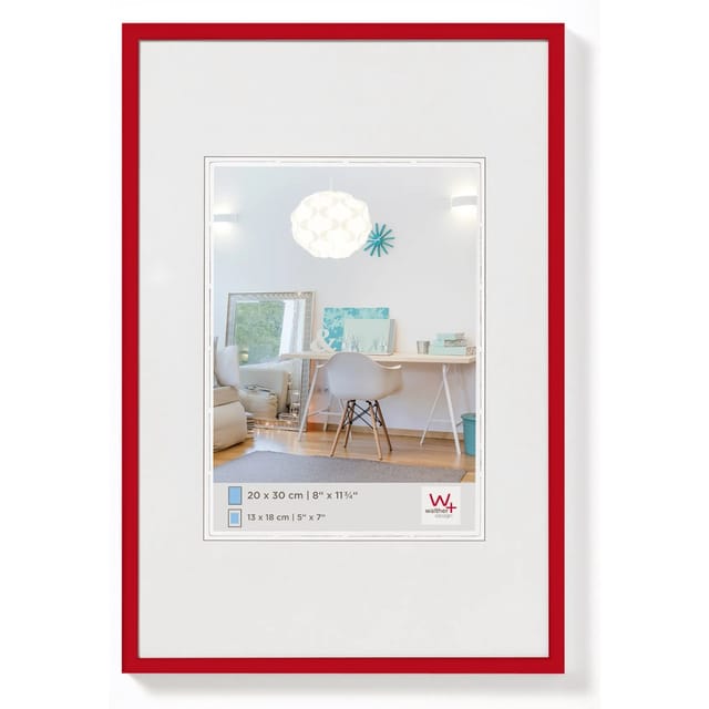 walther design New Lifestyle Kunststoff Bilderrahmen 15x20 cm Rot KV520R