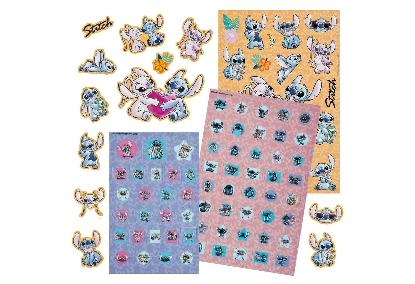 Disney Sticker Stitch Sticker Set 500 Stück mehrfarbig Aufkleber Set, (500-tlg) Bild 2