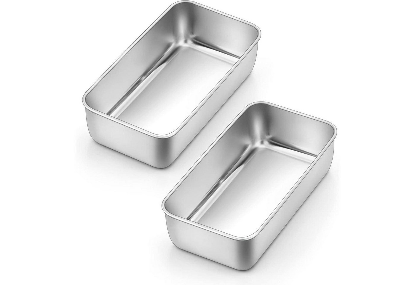 LuxusKollektion Kastenform Edelstahl Brotbackform 2er Set für Saftige Brot/Kuchen 23,5 x 12,6 x 6 Bild 4