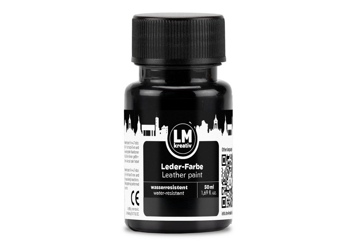LM-Kreativ Bastelfarbe Lederfarbe zum Färben & Auffrischen von Leder und Kunstleder, für Leder & Kunstleder, hochdeckend, flexibel, wasserbasiert