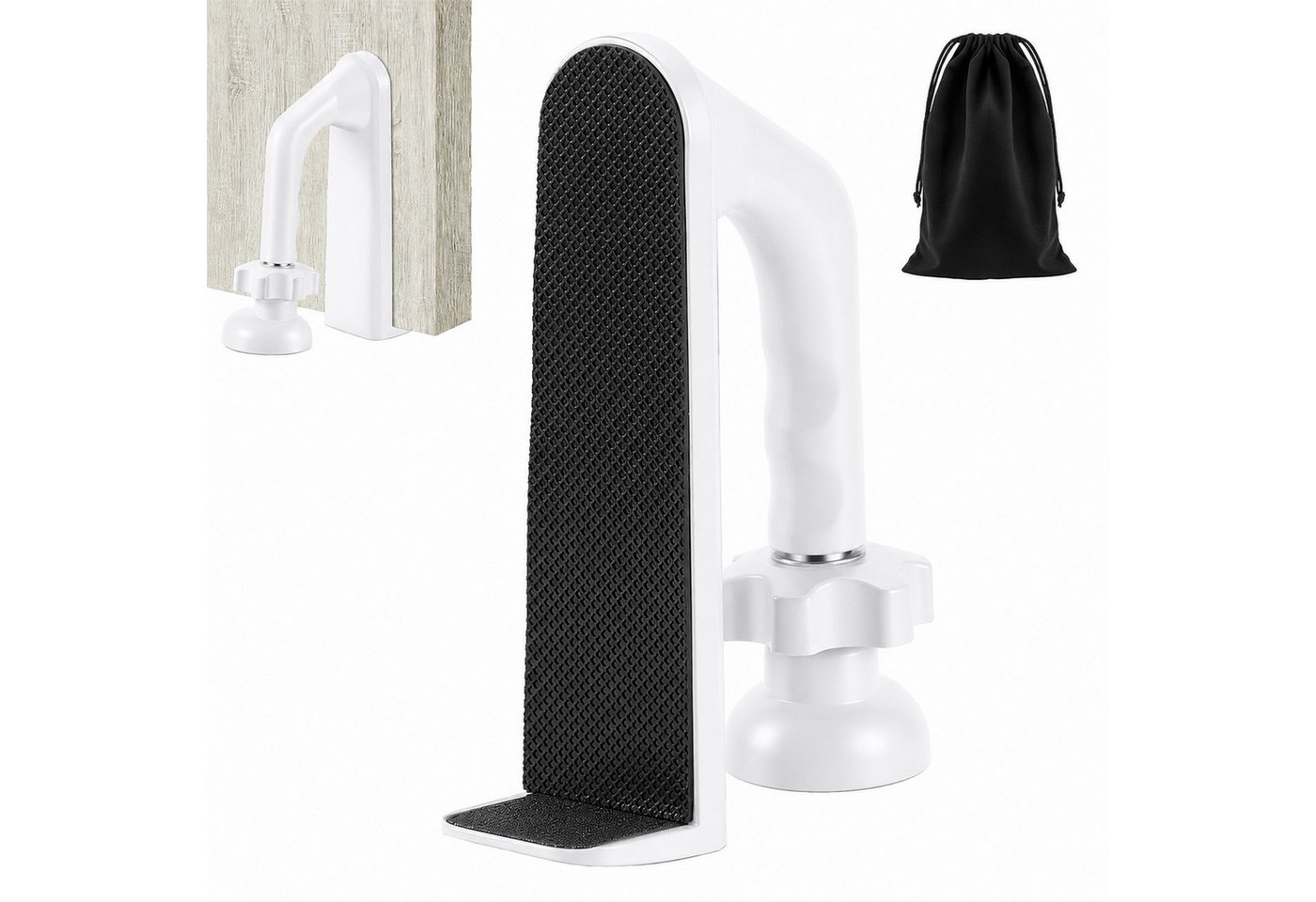 BlingBin Türstopper Tragbare Türverriegelung Türblocker Einbruchschutz Ohne Bohren (1 Stück, 1 St., 12*9.4*3.5cm), Persönlichen Sicherheitsgerät für Zuhause Hotel Reisen Bild 3