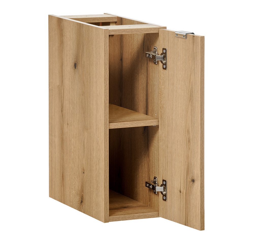 Lomadox Badkommode NEWPORT-56-OAK, 20cm, in Eiche, Metallgriffe Chrom glänzend Bild 3