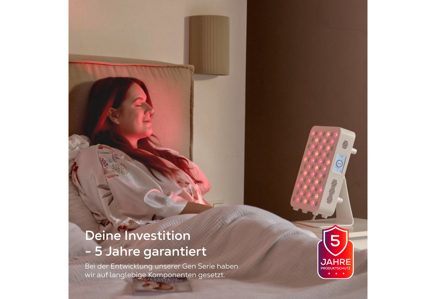 heilys® Rotlicht-Panel heilys® Gen70, entwickelt & getestet in Deutschland, mit 5 Jahren Garantie, Touchdisplay, App, modular erweiterbar, 6 Wellenlängen & dimmbar Bild 2