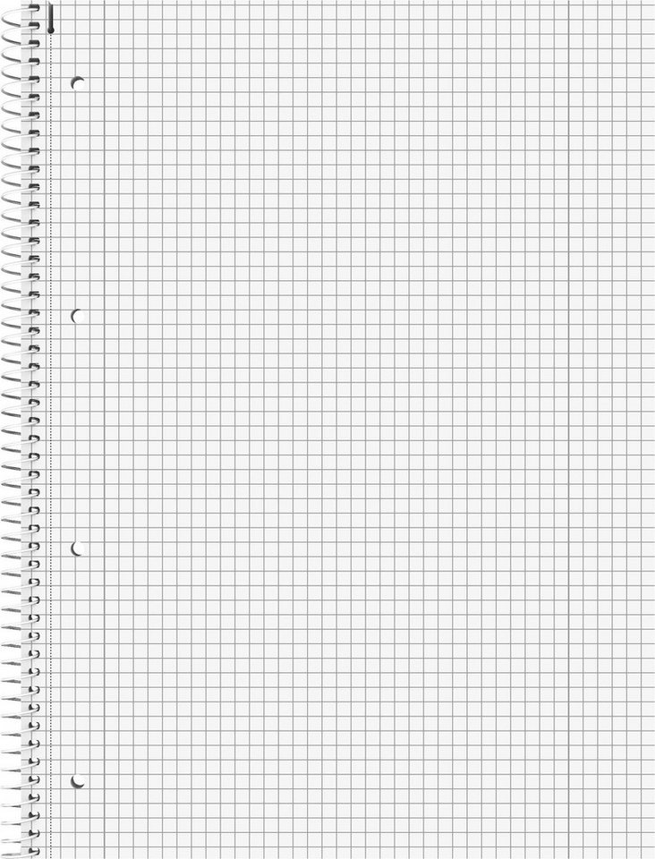 Baier & Schneider Collegeblock Collegeblock Student A4 160 Blatt kariert rot