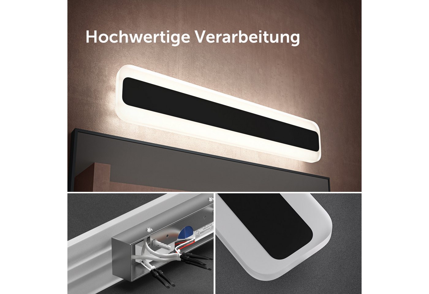 doporro LED Spiegelleuchte Wandlampe Wandleuchte Spiegellampe Badlampe Badleuchte LumaRay Bild 4
